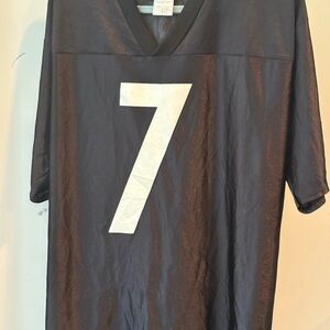 NFL Black and White Jersey with V-Neck Design